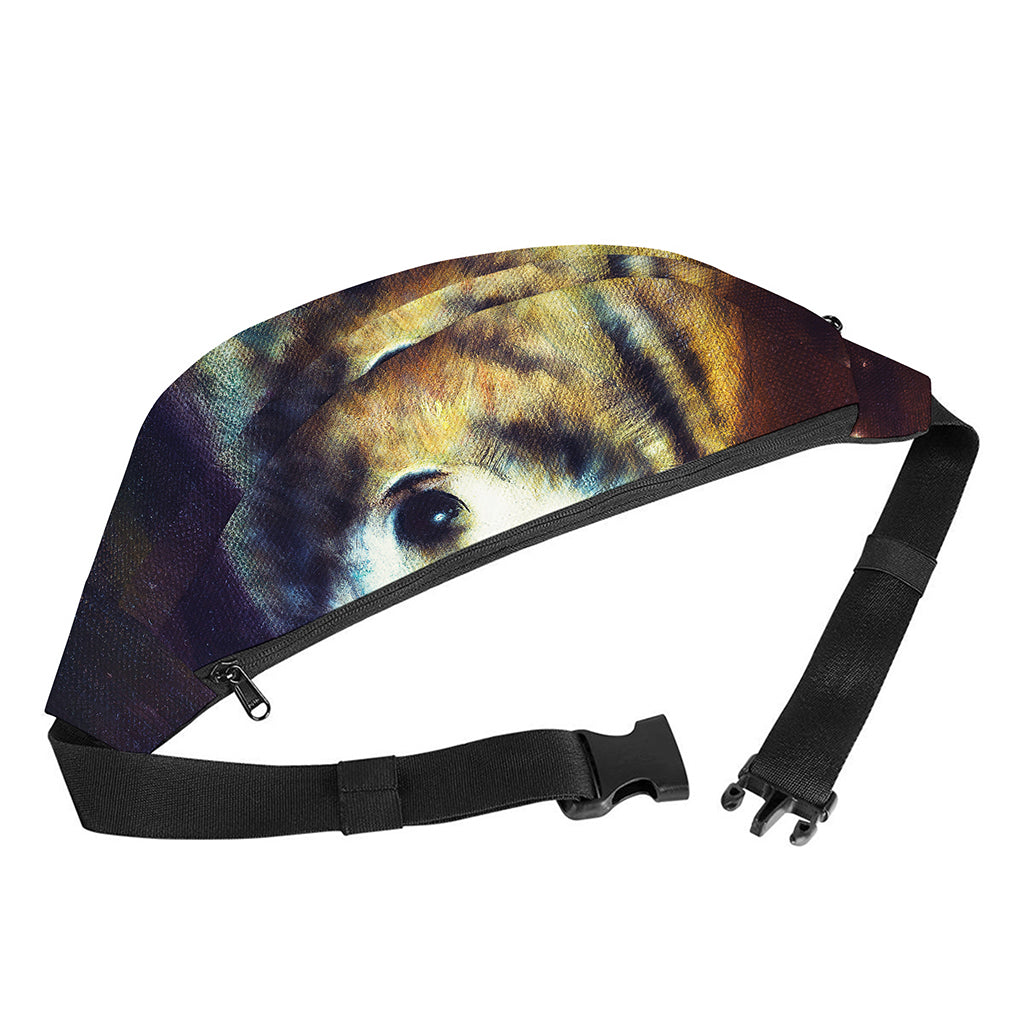 Cosmic Wolf Portrait Print Fanny Pack