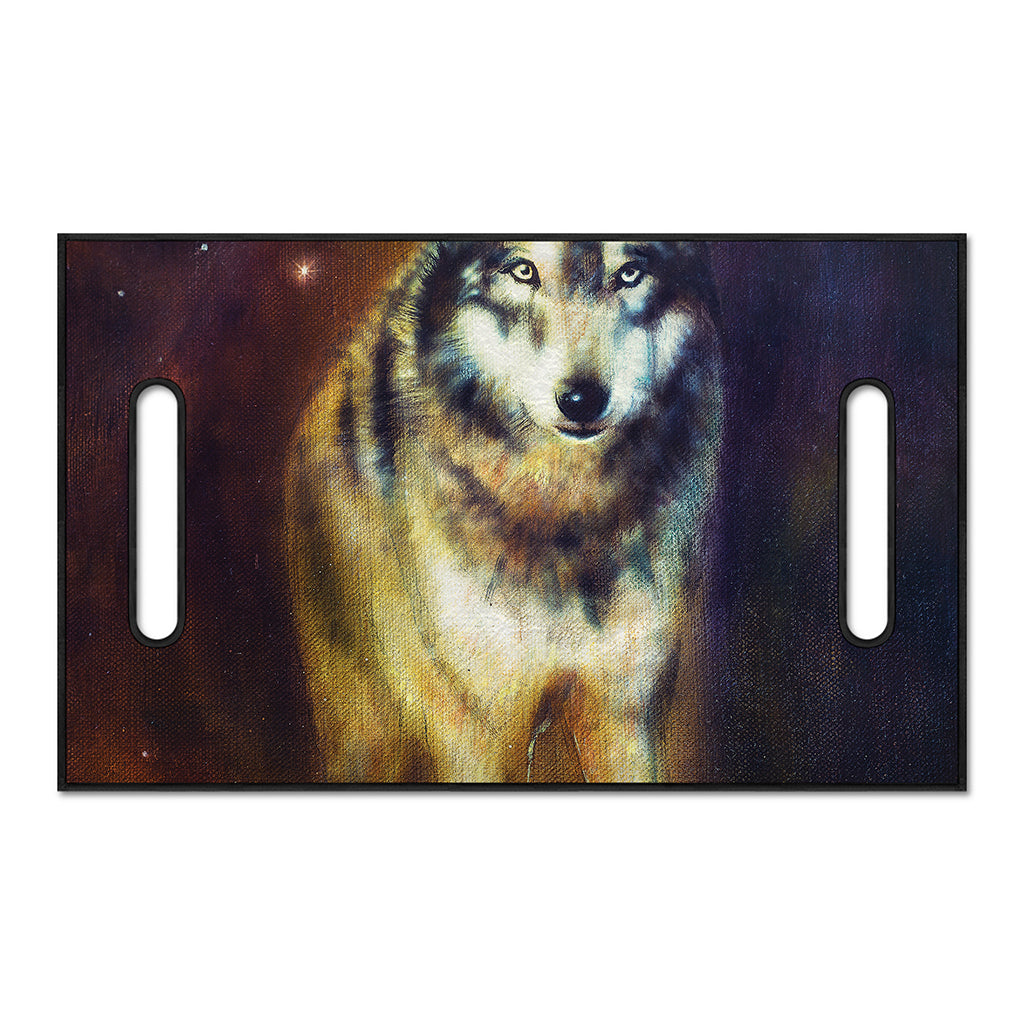 Cosmic Wolf Portrait Print Golf Cart Seat Cover
