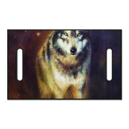 Cosmic Wolf Portrait Print Golf Cart Seat Cover