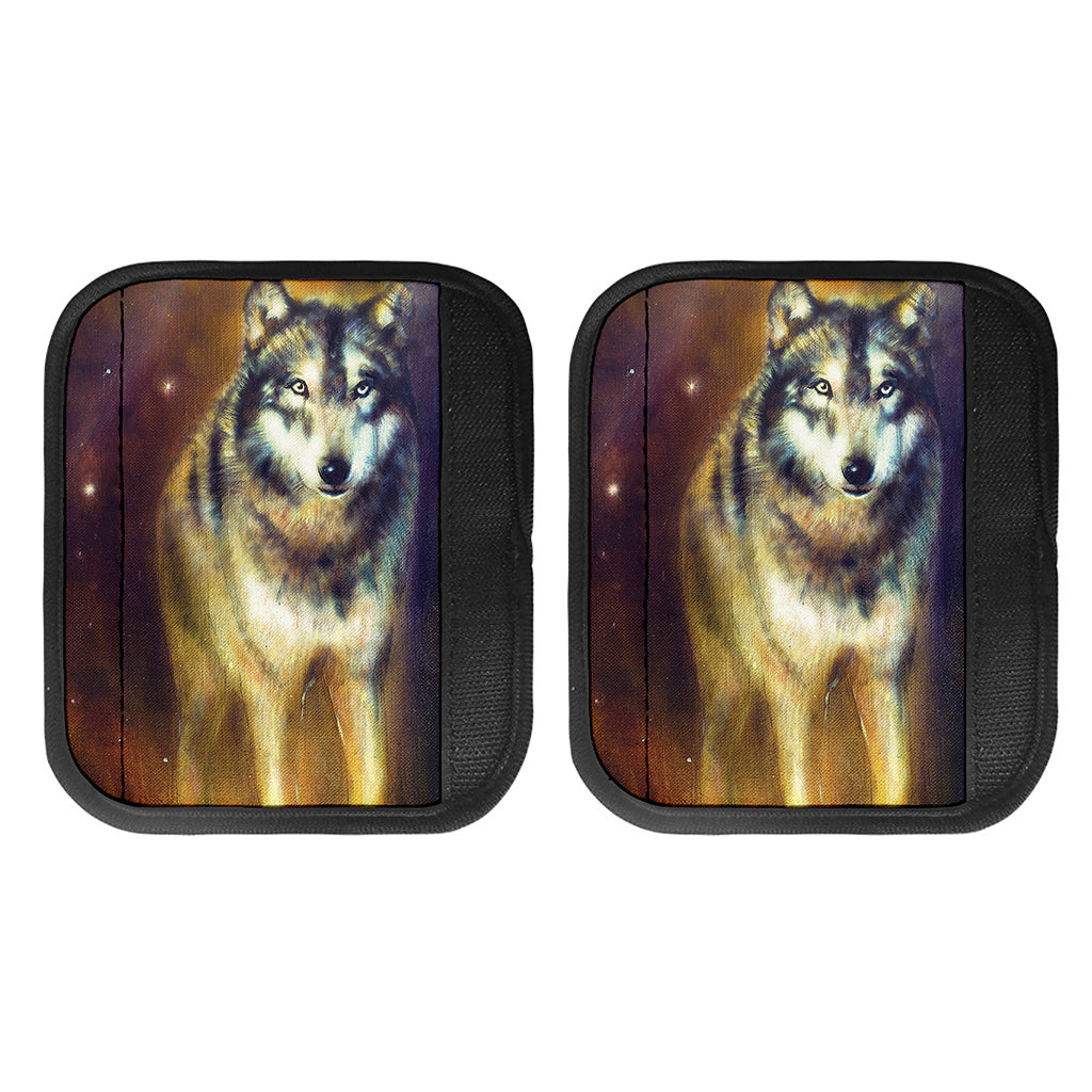 Cosmic Wolf Portrait Print Handle Covers