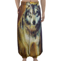 Cosmic Wolf Portrait Print Lantern Pants