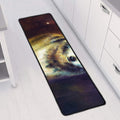 Cosmic Wolf Portrait Print Long Kitchen Mat