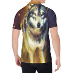 Cosmic Wolf Portrait Print Men's Shirt