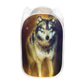 Cosmic Wolf Portrait Print Mesh Laundry Hamper