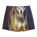 Cosmic Wolf Portrait Print Mesh Shorts