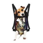 Cosmic Wolf Portrait Print Pet Carrier Backpack