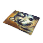 Cosmic Wolf Portrait Print Pet Cooling Mat Cover