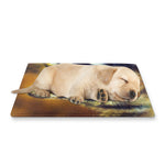 Cosmic Wolf Portrait Print Pet Cooling Mat Cover