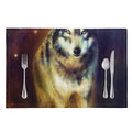 Cosmic Wolf Portrait Print Placemat