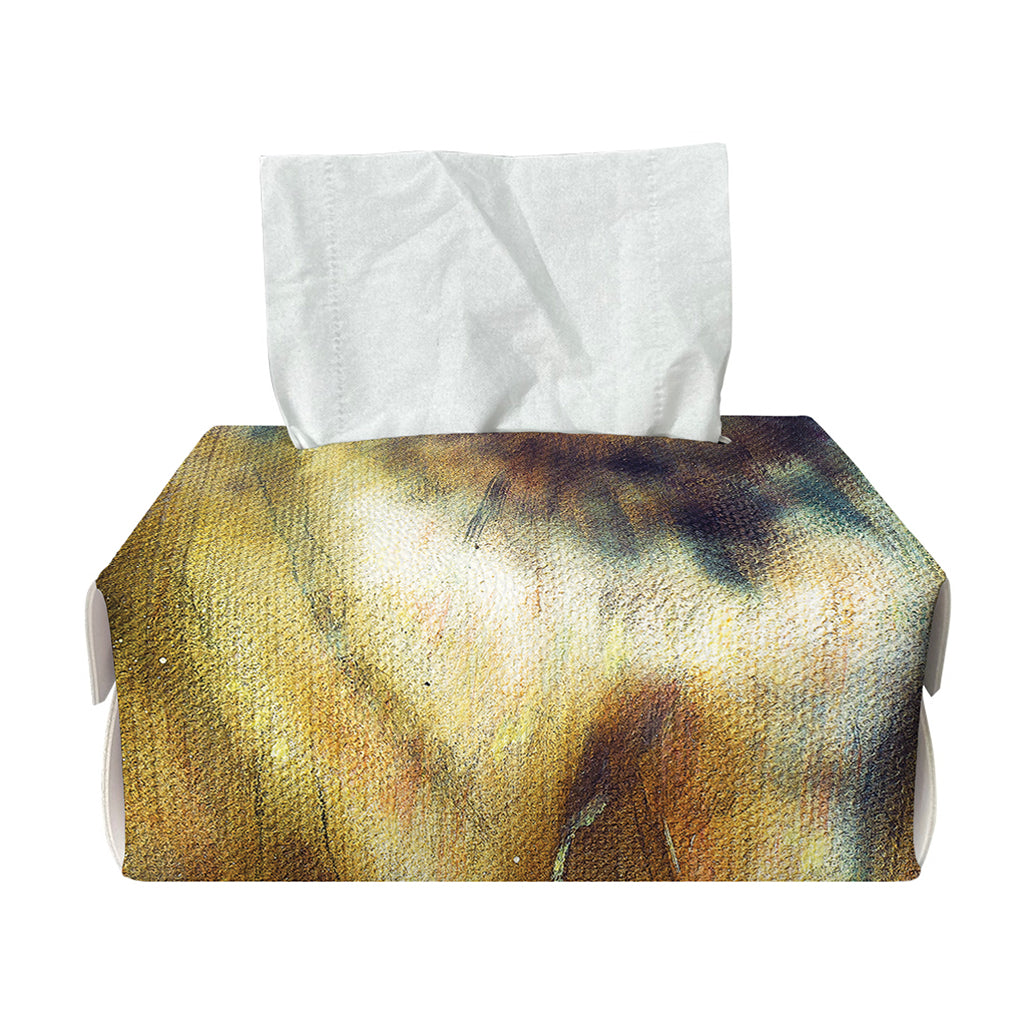 Cosmic Wolf Portrait Print Rectangle Tissue Box Cover