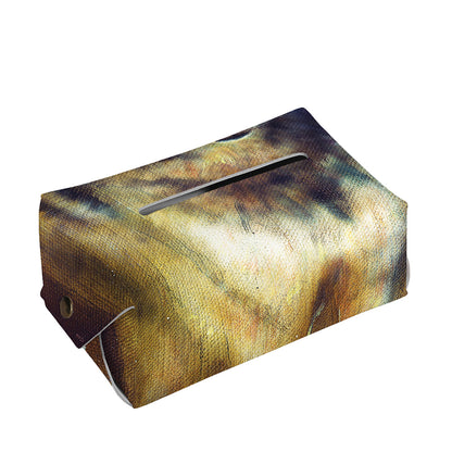 Cosmic Wolf Portrait Print Rectangle Tissue Box Cover