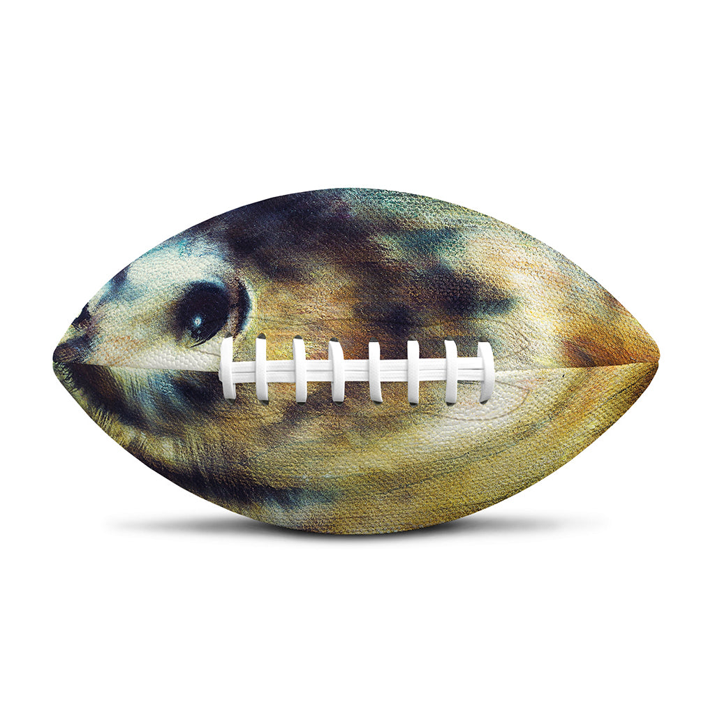 Cosmic Wolf Portrait Print Rugby Ball