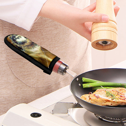 Cosmic Wolf Portrait Print Skillet Handle Cover