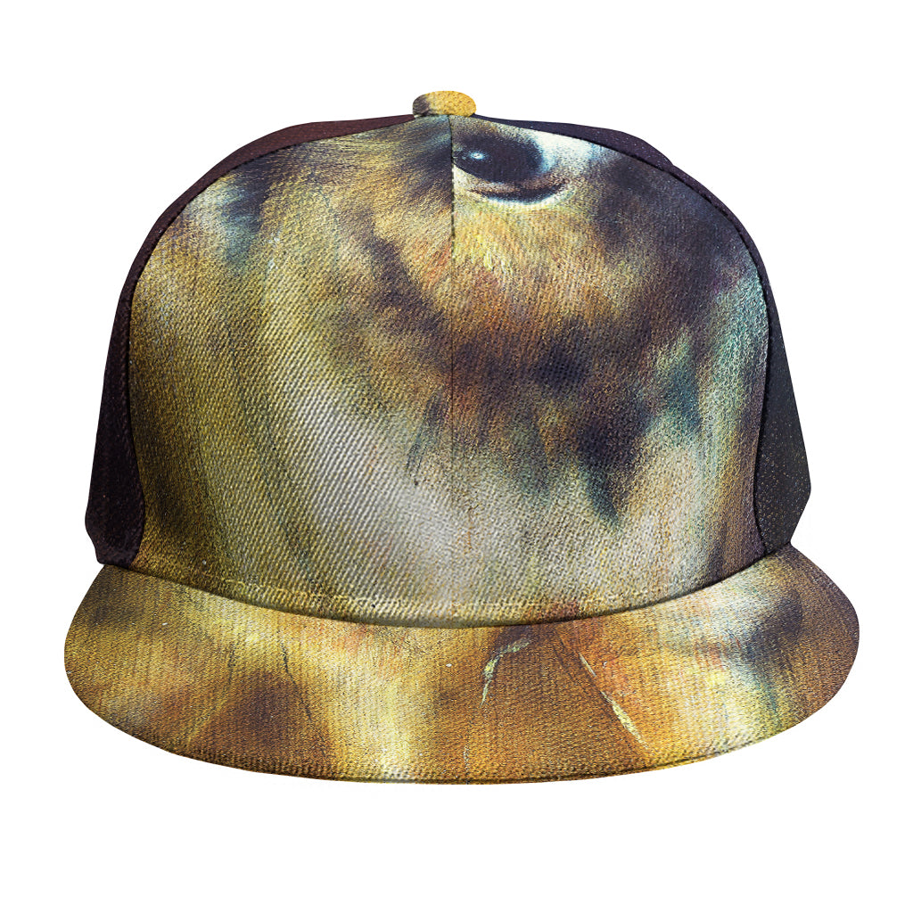 Cosmic Wolf Portrait Print Snapback Cap