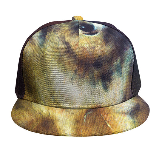 Cosmic Wolf Portrait Print Snapback Cap