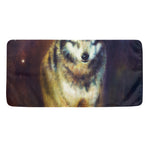 Cosmic Wolf Portrait Print Towel
