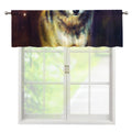Cosmic Wolf Portrait Print Window Valance