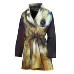 Cosmic Wolf Portrait Print Women's Bathrobe