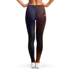 Cosmic Wolf Portrait Print Women's Leggings