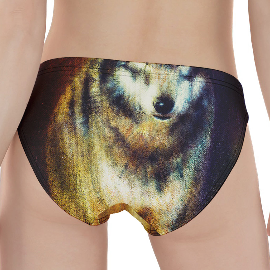 Cosmic Wolf Portrait Print Women's Panties