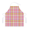 Cotton Candy Pastel Plaid Pattern Print Adjustable Apron