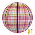 Cotton Candy Pastel Plaid Pattern Print Basketball
