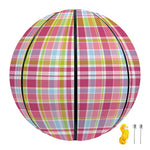 Cotton Candy Pastel Plaid Pattern Print Basketball