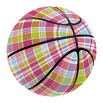 Cotton Candy Pastel Plaid Pattern Print Basketball