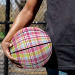 Cotton Candy Pastel Plaid Pattern Print Basketball