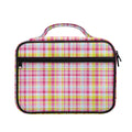 Cotton Candy Pastel Plaid Pattern Print Briefcase Bible Bag