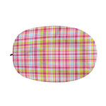 Cotton Candy Pastel Plaid Pattern Print Car Side Mirror Covers