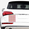 Cotton Candy Pastel Plaid Pattern Print Car Sticker