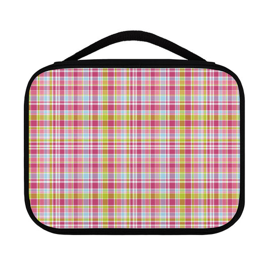 Cotton Candy Pastel Plaid Pattern Print Classic Bible Case