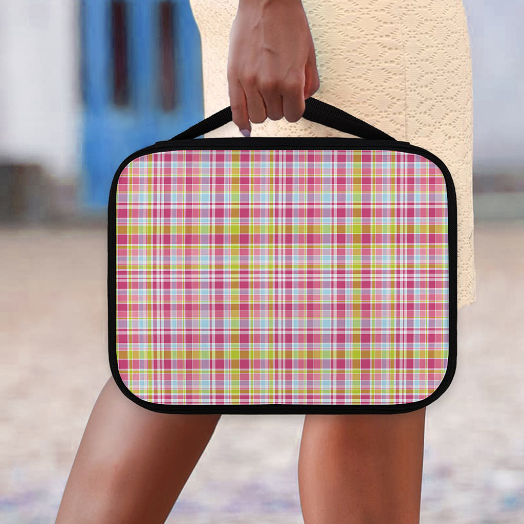 Cotton Candy Pastel Plaid Pattern Print Classic Bible Case