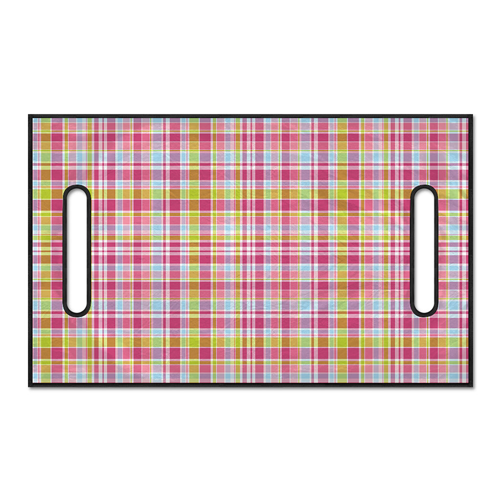 Cotton Candy Pastel Plaid Pattern Print Golf Cart Seat Cover