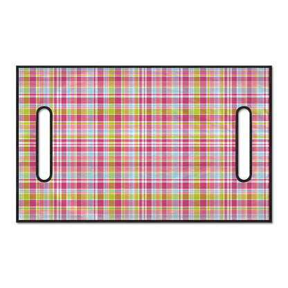 Cotton Candy Pastel Plaid Pattern Print Golf Cart Seat Cover