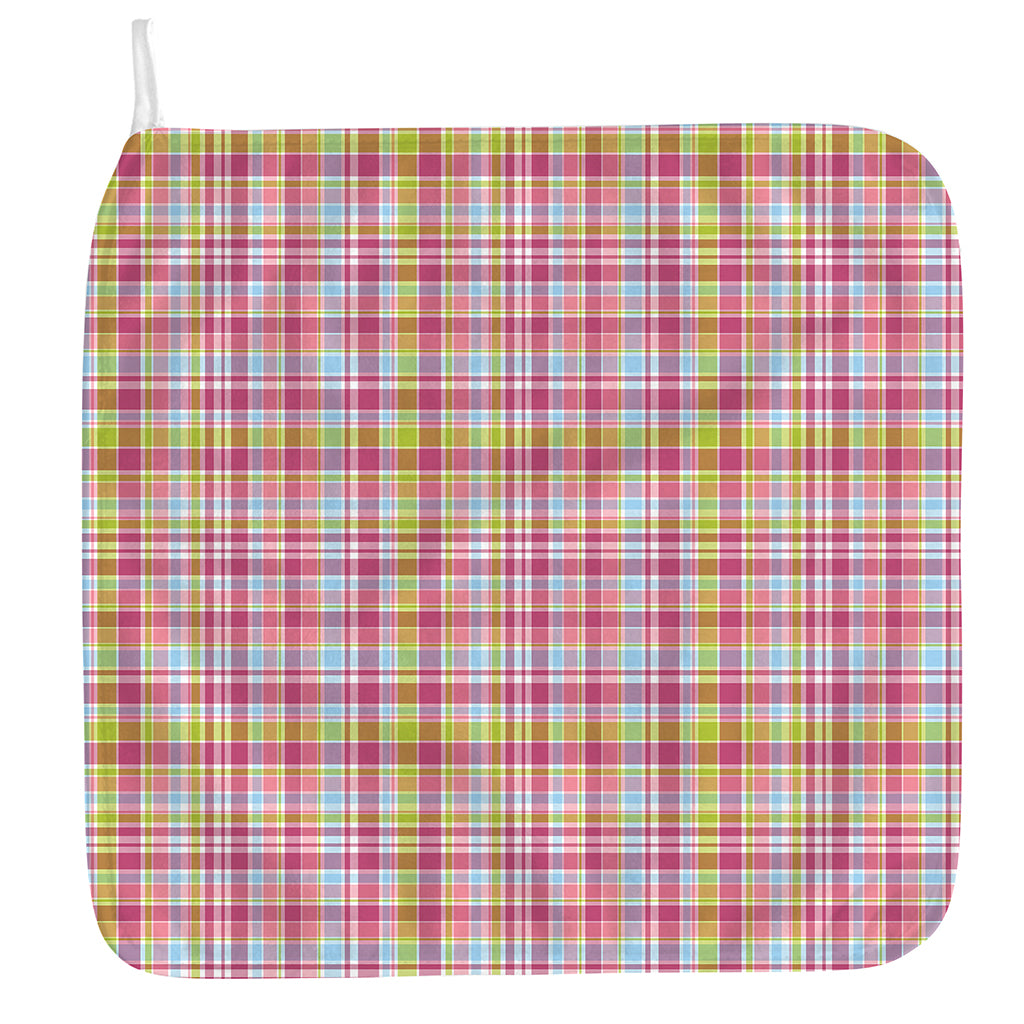 Cotton Candy Pastel Plaid Pattern Print Hand Towel