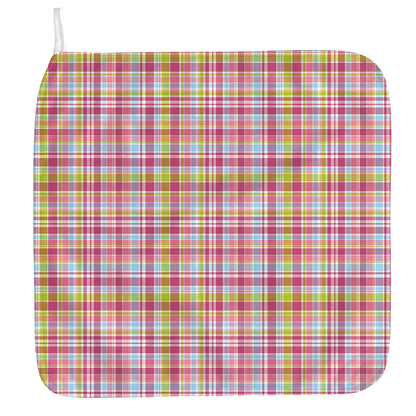 Cotton Candy Pastel Plaid Pattern Print Hand Towel