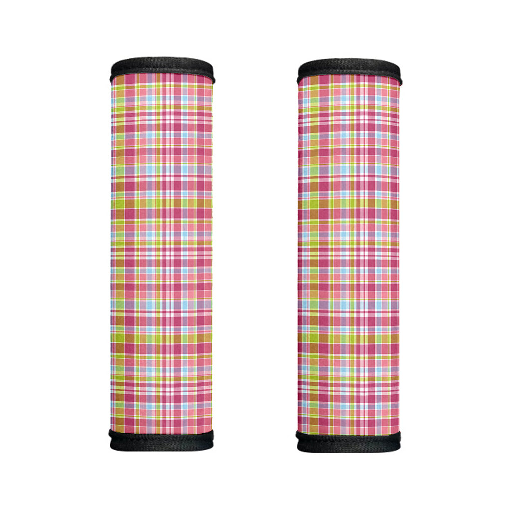 Cotton Candy Pastel Plaid Pattern Print Handle Covers