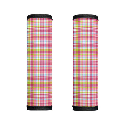 Cotton Candy Pastel Plaid Pattern Print Handle Covers