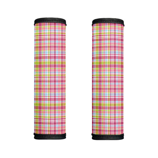 Cotton Candy Pastel Plaid Pattern Print Handle Covers