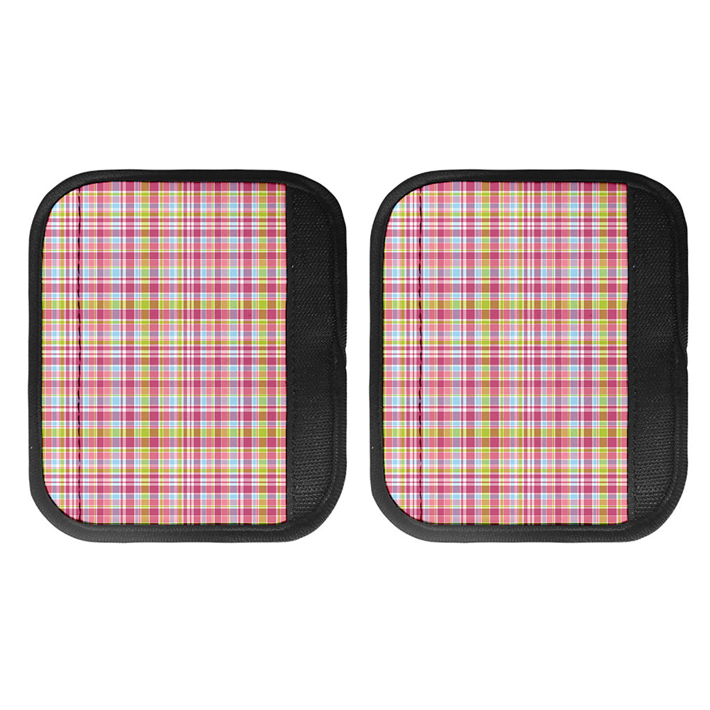 Cotton Candy Pastel Plaid Pattern Print Handle Covers