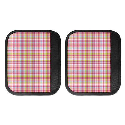 Cotton Candy Pastel Plaid Pattern Print Handle Covers