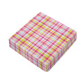 Cotton Candy Pastel Plaid Pattern Print Outdoor Seat Cushion Cover