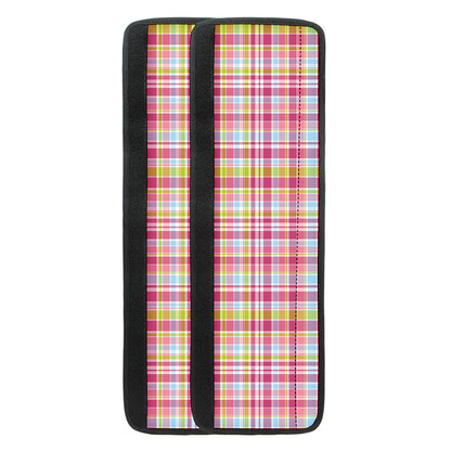Cotton Candy Pastel Plaid Pattern Print Refrigerator Handle Covers