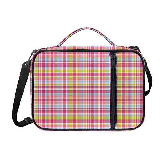 Cotton Candy Pastel Plaid Pattern Print Shoulder Strap Bible Bag