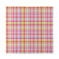 Cotton Candy Pastel Plaid Pattern Print Silk Bandana