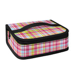 Cotton Candy Pastel Plaid Pattern Print Small Lunch Bag