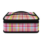 Cotton Candy Pastel Plaid Pattern Print Small Lunch Bag