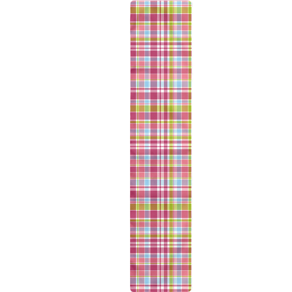 Cotton Candy Pastel Plaid Pattern Print Table Runner